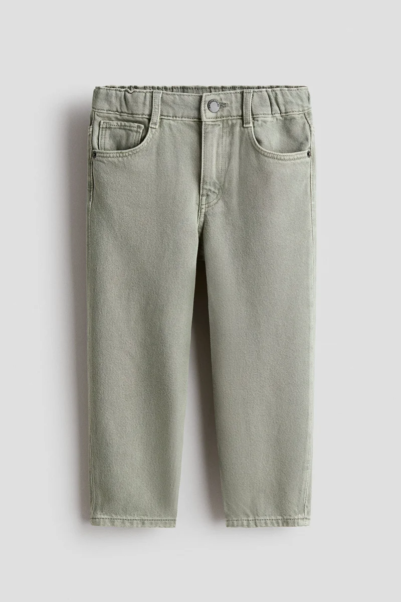 H&M Tapered cotton-blend jeans