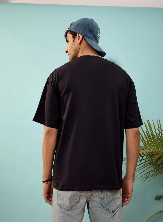 Mascln Sassafras Mascln Sassafras Cosmos Graphic Print Oversized T-Shirt
