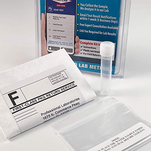 PROLAB PRO-LAB Lead in Drinking Water Test Kit - Same kit used by Home Inspectors. You collect the sample, we analyze it. Results emailed within 1 week. $40 lab fee required for EPA Certified Lab analysis. - Image 2
