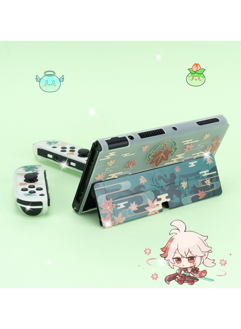 general Genshin Impact Kaedehara Kazuha Case Slim case compatible with Nintendo Switch OLED and Joy Con - shock-absorbing and scratch-resistant skin case for OLED Switch - Image 3