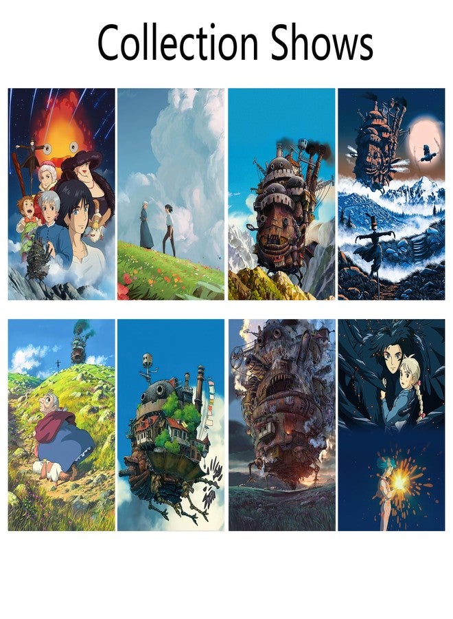 Pounchi Castle Anime Posters (8 Pcs with Glue Dots) 11.4" x 16.5" Japanese Anime HD Printing Poster Unframed Version for Room Bedroom Club Wall Art Decor for Teens - Image 2