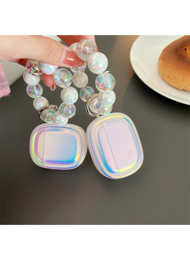 Generic - Laser For Apple AirPods Pro2 Bluetooth Wireless Headset Cover 1/2/3 Generation Soap Soft Case With Chain-Color:Soap Laser + Chain-Applicable Model:airpods Pro2 Generation - Image 1