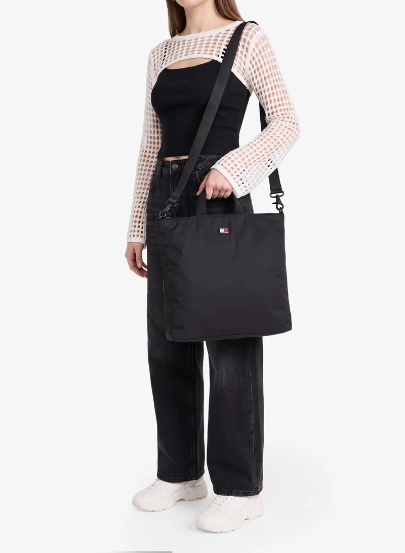 Tommy Jeans BLACK Urban Medium Tote Bag for Women | Best Price UAE