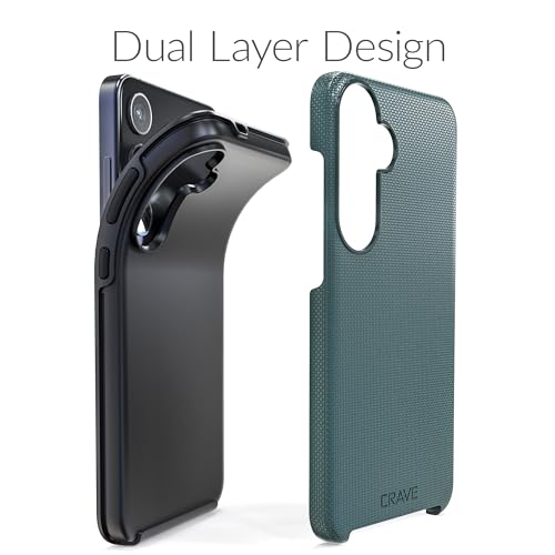 Crave Dual Guard for Samsung Galaxy S24 Plus Case, Shockproof Protection Dual Layer Case for Samsung Galaxy S24 Plus - Forest Green - Image 4