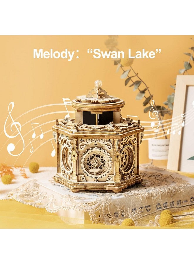 ROKR 3D Wooden Puzzles Music Box (Secret Garden) - Model Kits For Adults Spinning Musical Jewelry Box Vintage Keepsakes Storage, Gifts For Teens/Woman/Man - Image 2