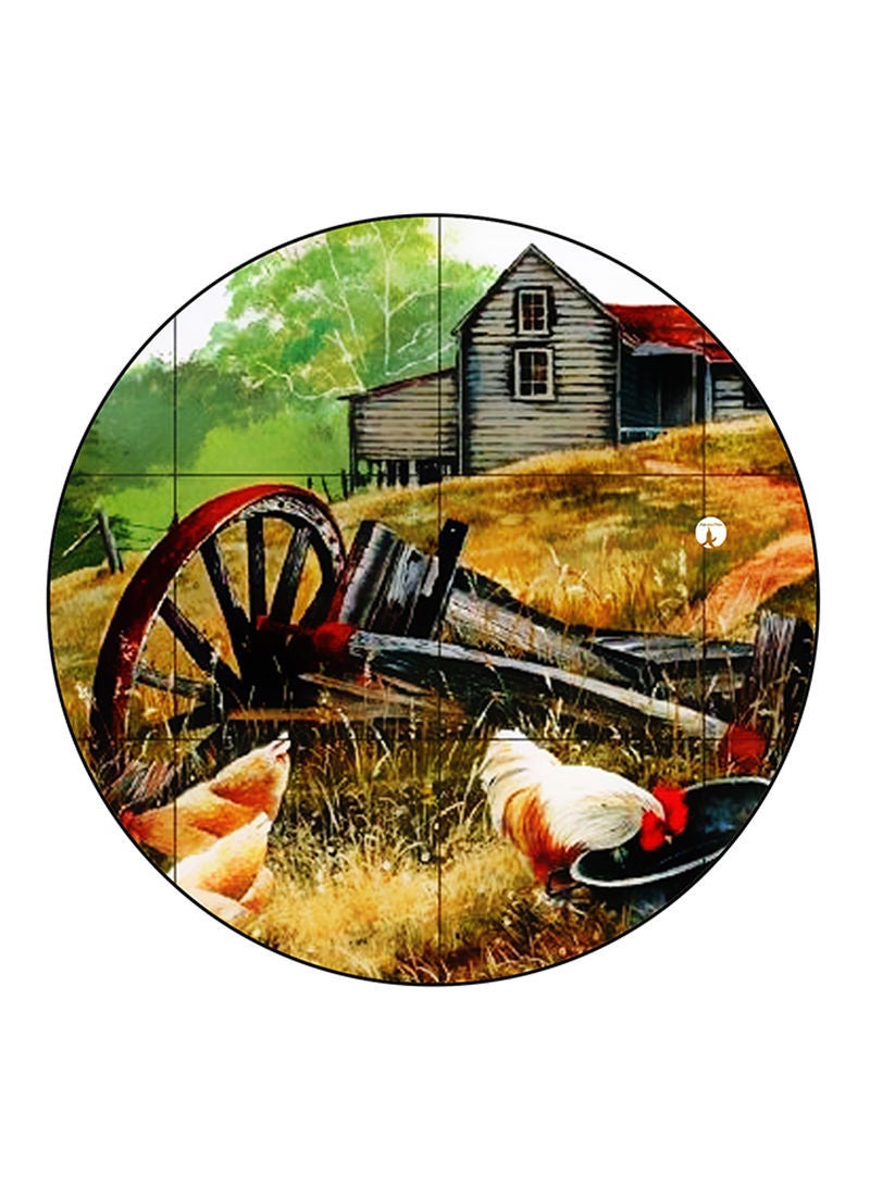 Vintage Art Printed Mouse Pad  Multicolour