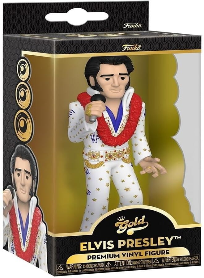 Funko Vinyl Gold 5" Music : Rock & Roll Elvis Presley boy toys, girl toys, birthday gift, Christmas gift, growth, fun, for kids.