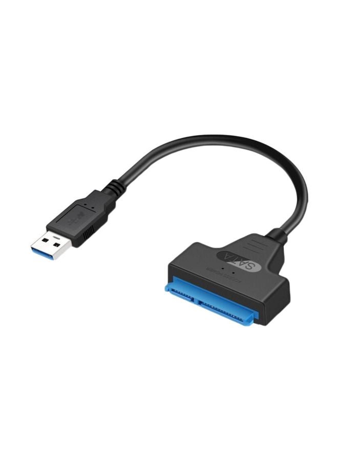 كابل محول لمحرك القرص الصلب بمنفذ USB 3.0 إلى SATA فضي/أسود/أزرق - Image 1