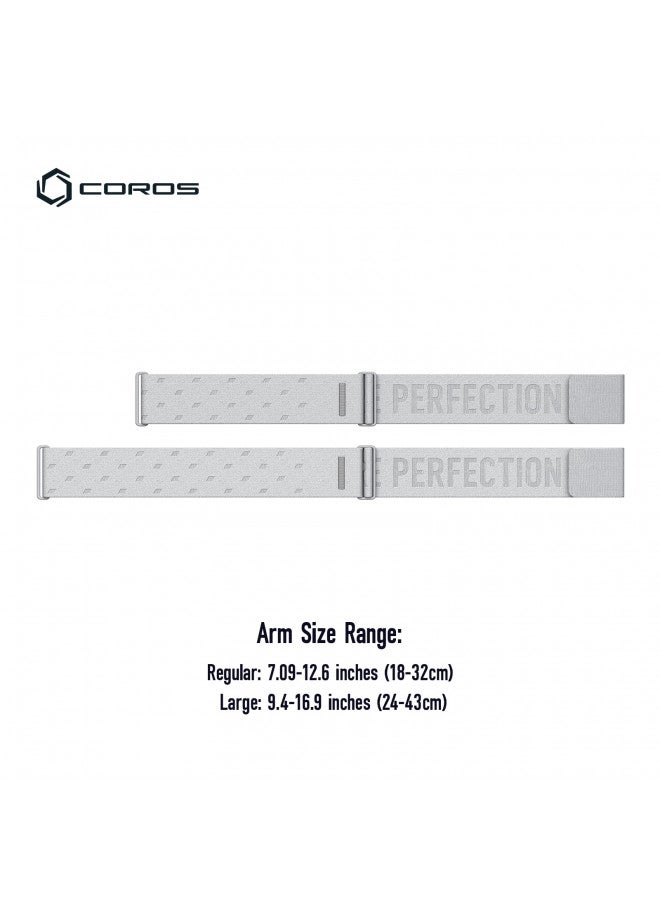 COROS Heart Rate Monitor, Comfort, Easy to wear, Auto-wear Detection, Advanced Sensor, Precise Data, Bluetooth, 38 Hours Battery Life, Compatible with up to 3 Connections, for Run and Bike-Grey - Image 3