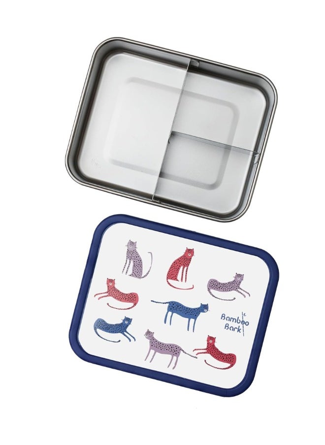 Bamboo Bark - Bamboo Bark Stainless Steel Kids Lunch Box - Bento Lunch Box with Divided Compartments - BPA-Free & Dishwasher Safe - Perfect for School and Picnics - Image 1