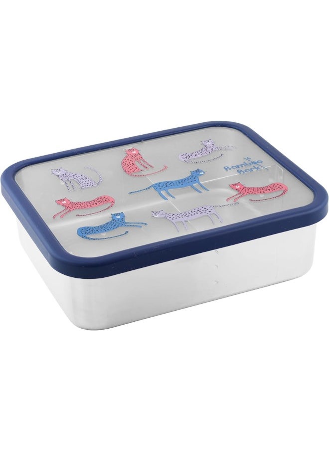 Bamboo Bark - Bamboo Bark Stainless Steel Kids Lunch Box - Bento Lunch Box with Divided Compartments - BPA-Free & Dishwasher Safe - Perfect for School and Picnics - Image 1