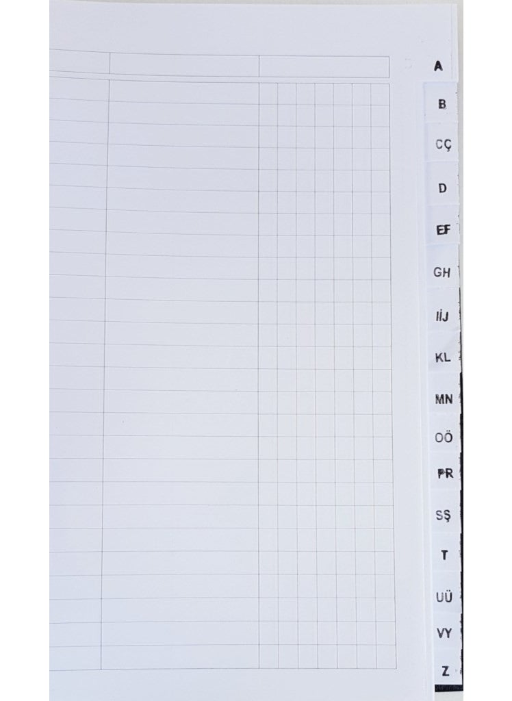 Gürpaş Commercial Index 16 Pack 20X28 Binding With Cloth Black  - Image 2