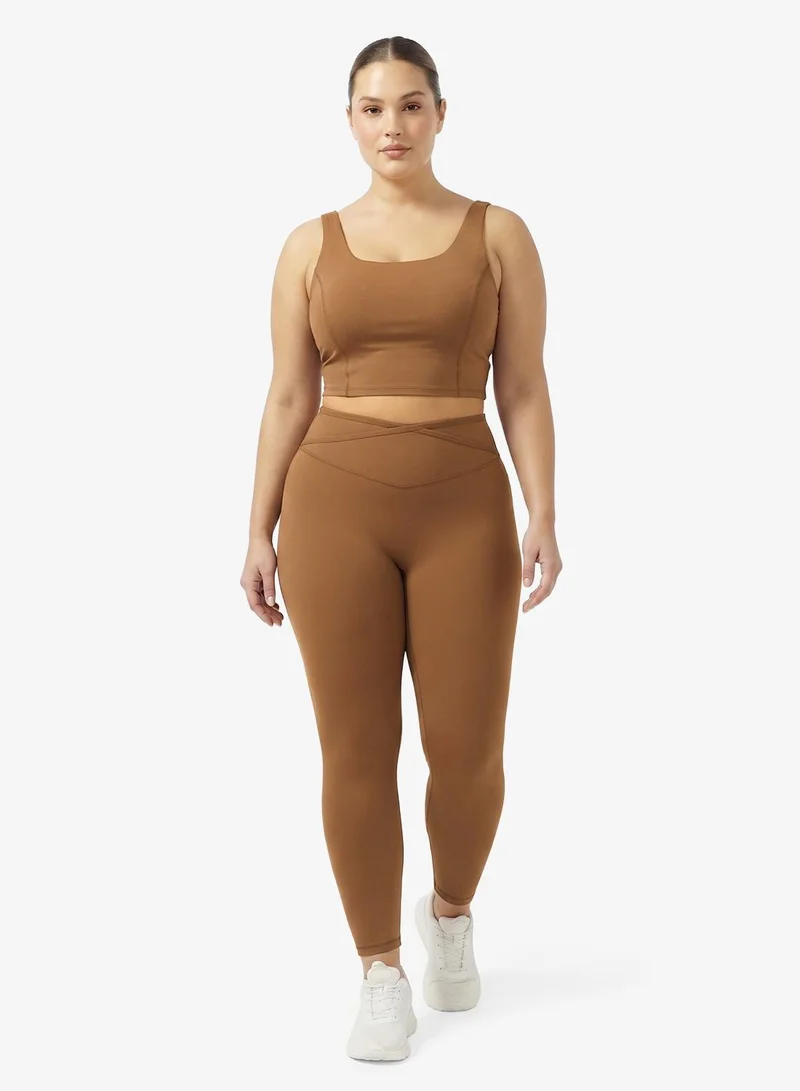 FRWD Plus Seamless Racer Back Sports Bra & High Rise Leggings Set