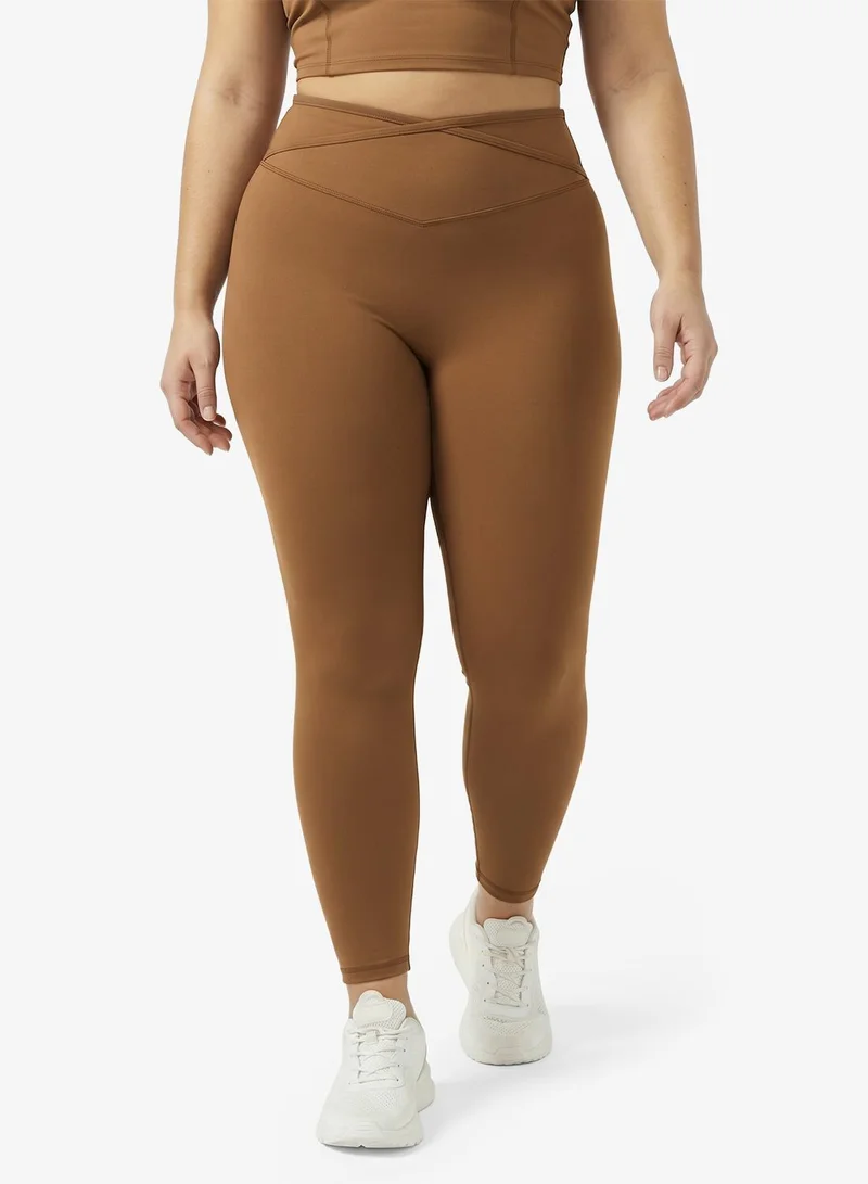 FRWD  FRWD Plus Seamless Racer Back Sports Bra & High Rise Leggings Set for Women | Best Price UAE