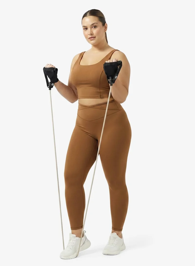 FRWD  FRWD Plus Seamless Racer Back Sports Bra & High Rise Leggings Set for Women | Best Price UAE