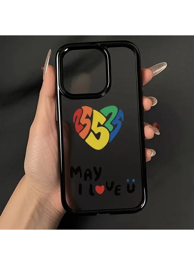 Mayday Graffiti Acrylic Transparent Anti Drop Phone Case For iPhone 15 Plus Black - Image 4