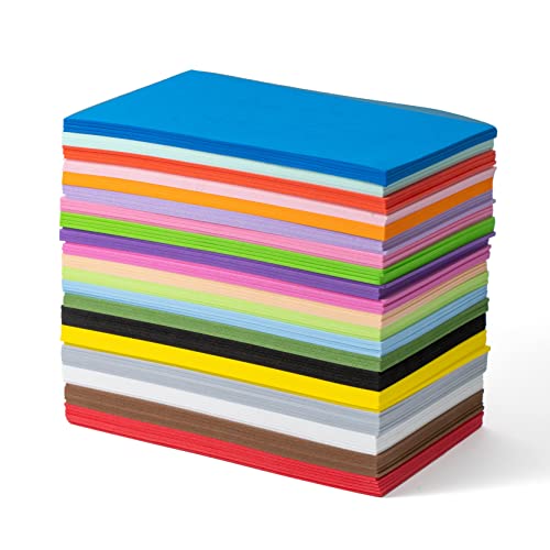 Crafare 85x55inch Colorful Foam Sheets Crafts 20 Assorted Colors 92 Pack 2mm Thick EVA Foam Sheet for School Project Supply Scrapbooking DIY Cosplay Handcraft - Image 1