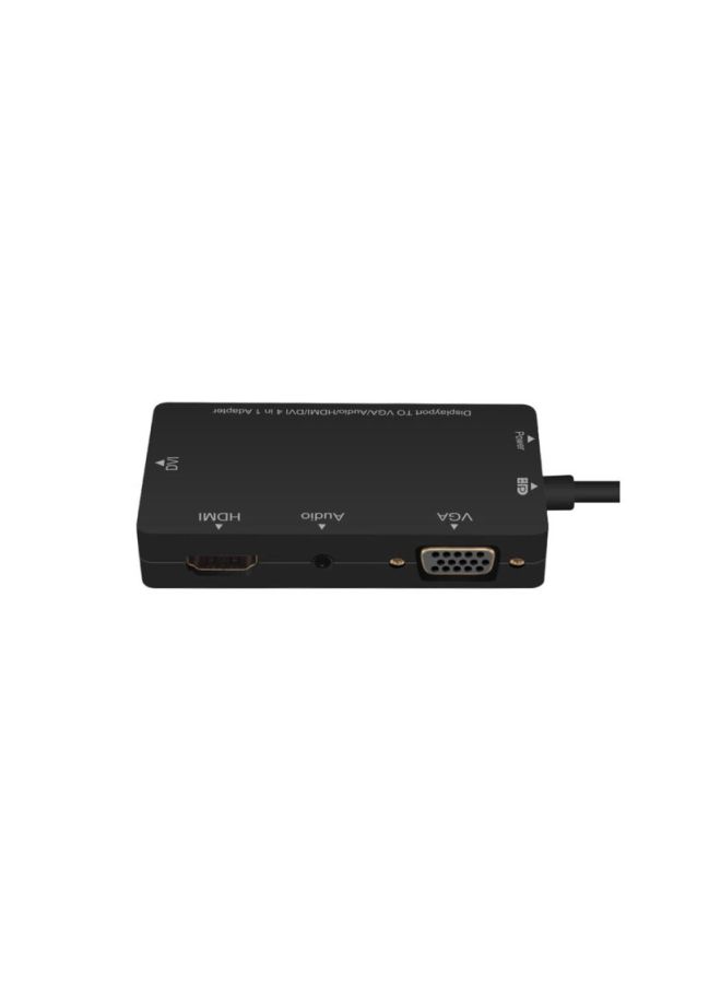 Large DisplayPort To HDMI/VGA/DVI Audio Synchronous Display Converter Black - Image 5