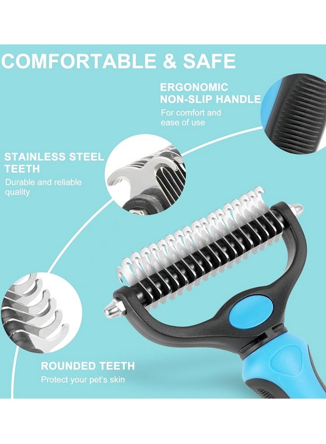 Pet Grooming Brush, for Dogs & Cats, Professional Deshedding Brush and Dematting Tool, Safe and Effective Removing Knots, Mats, Tangles,and Flying Hair - Image 5