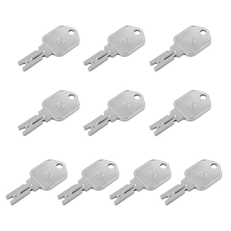 QWORK 10 Pack Forklift Ignition Keys - Image 1