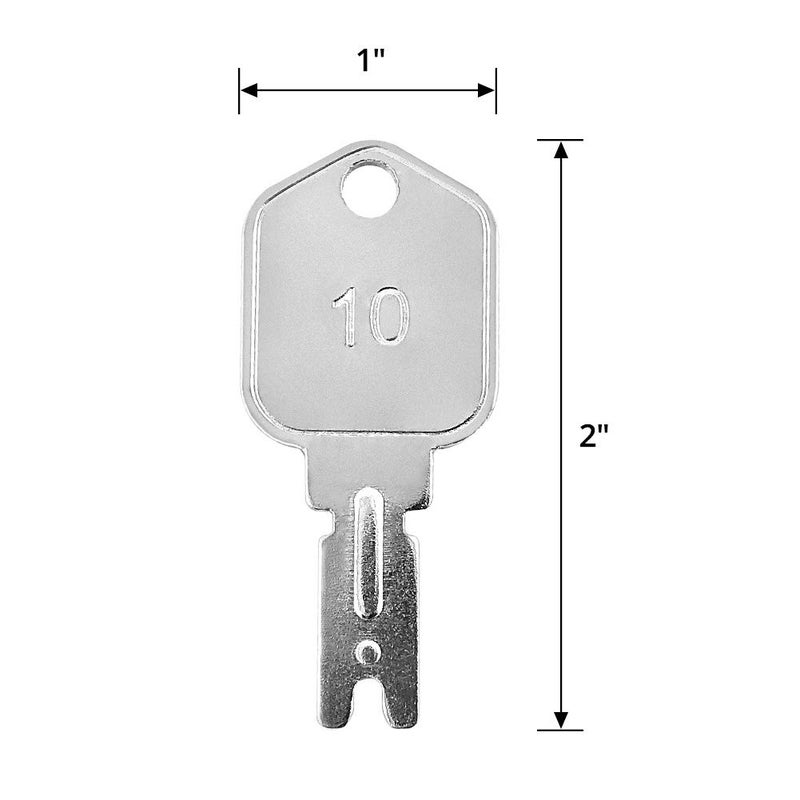 QWORK 10 Pack Forklift Ignition Keys - Image 4