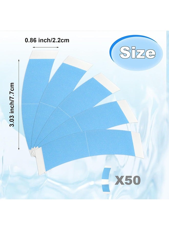 50Pcs Double Sided Wig Tape for Wigs, Waterproof Lace Wigs Adhesive Tape, Wig Tape for Lace Wigs Hairpiece Wig Tape, Hair Wig Tape for Wigs, Toupees Hairpiece and Hair Extension - Image 2