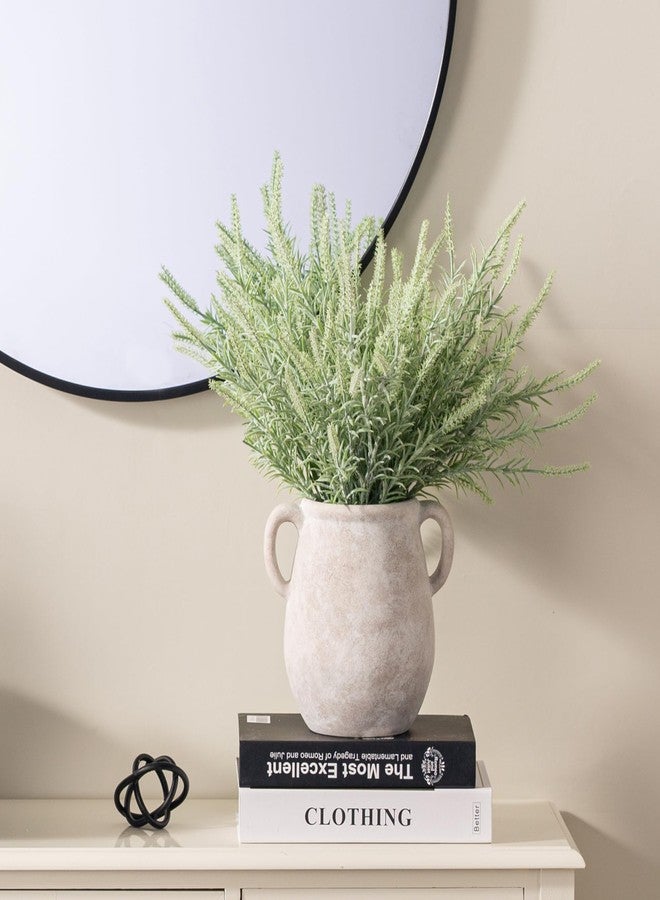 Vanselia Ceramic Flower Vase Home Decor - Table Flowers Vases Living Room Bedroom Plant Decoration Modern Farmhouse Vintage for Kitchen Shelf Office Coffee Dining Desk House Women Gift (Rustic, 7.1") - Image 5