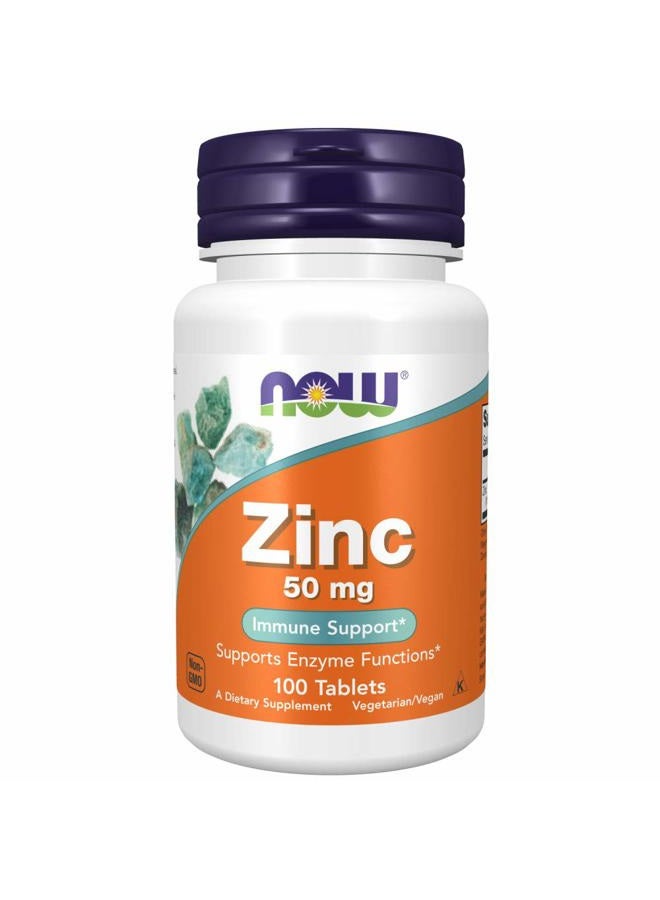now Zinc 50 mg 100 Tablets (Pack of 2) - Image 1
