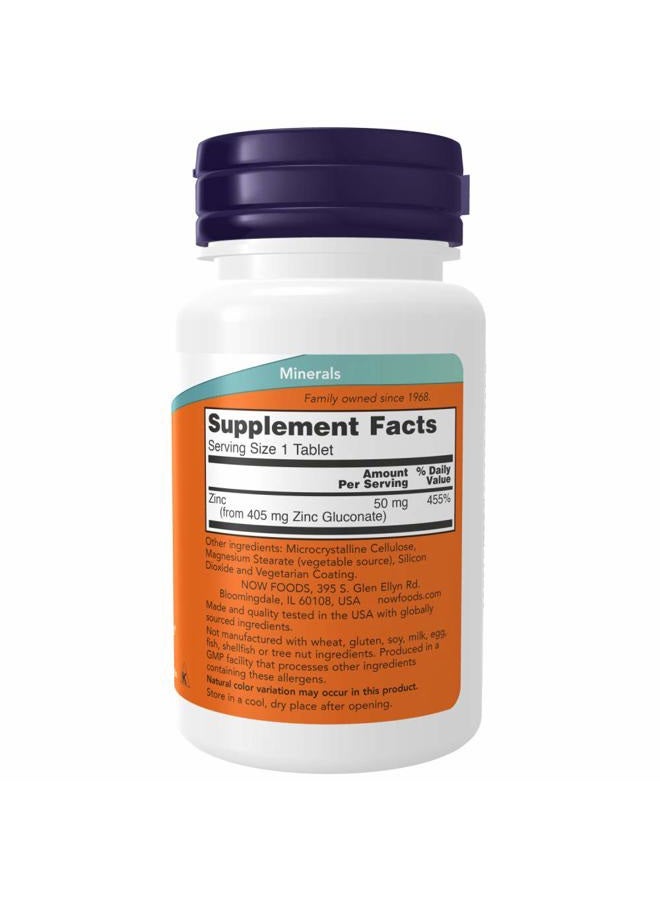 now Zinc 50 mg 100 Tablets (Pack of 2) - Image 2