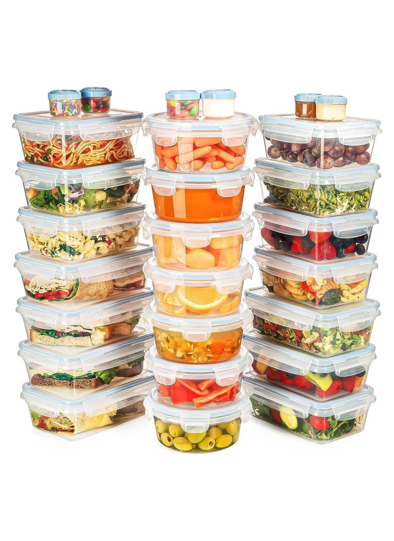 HOPHOP - 54-Pack Airtight Food Storage Containers Set with Snap Lids - Image 1