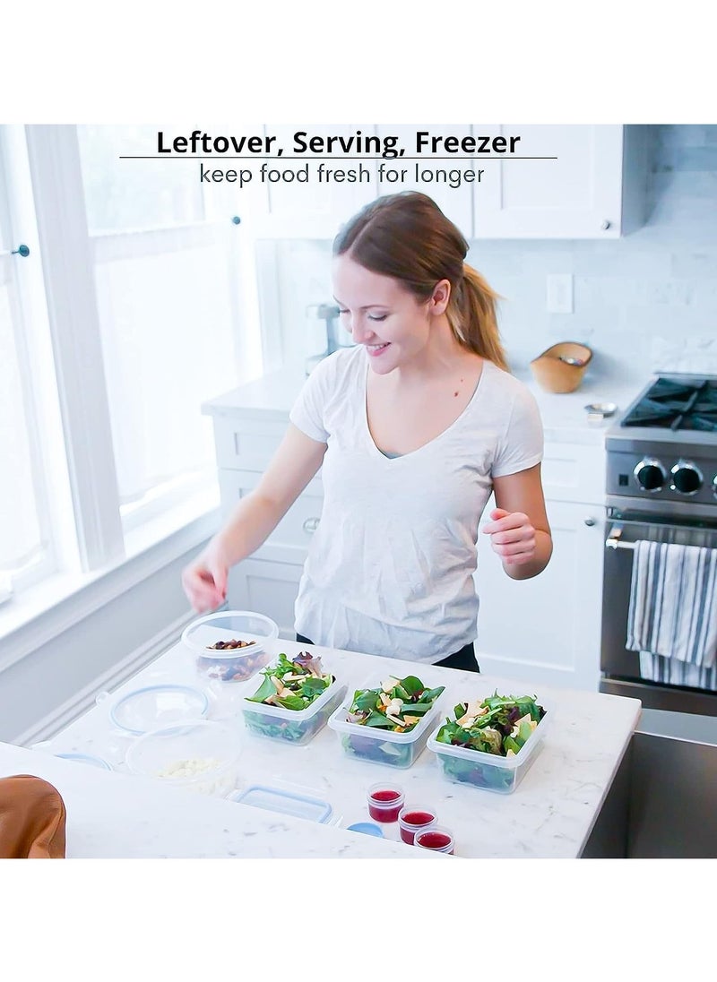 HOPHOP - 54-Pack Airtight Food Storage Containers Set with Snap Lids - Image 1