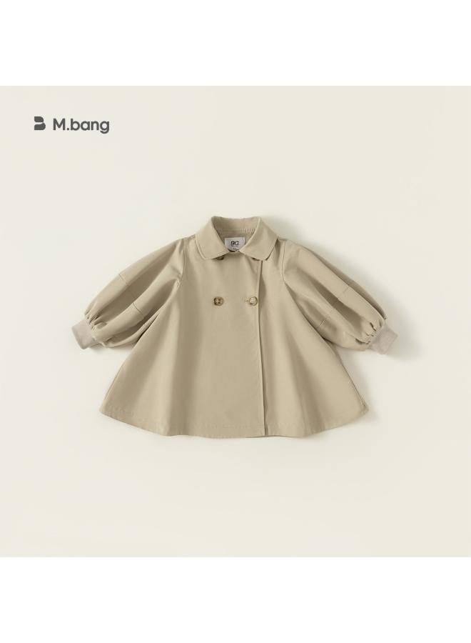 Babycity Spring And Autumn New Children's Coat Korean Style Children's Wear Girls' Lantern Sleeve Windbreaker Tide Qy23022 