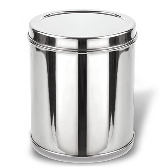 STAINLESS STEEL STORAGE CONTAINER FOR KITCHEN USES DEEP DABBA MAVU IDLI DOSA 6 LITRES