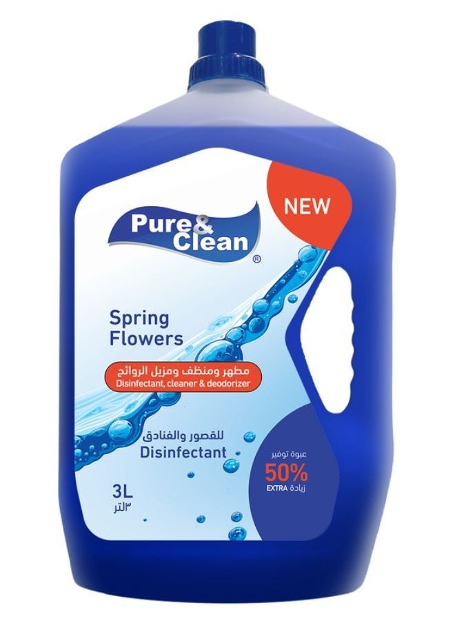 Pure & Clean - Pure &Clean Disinfectant Cleaner 3L Flowers - Image 1