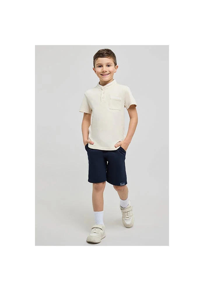 أر أند بي Solid Shorts with Drawstring Waist