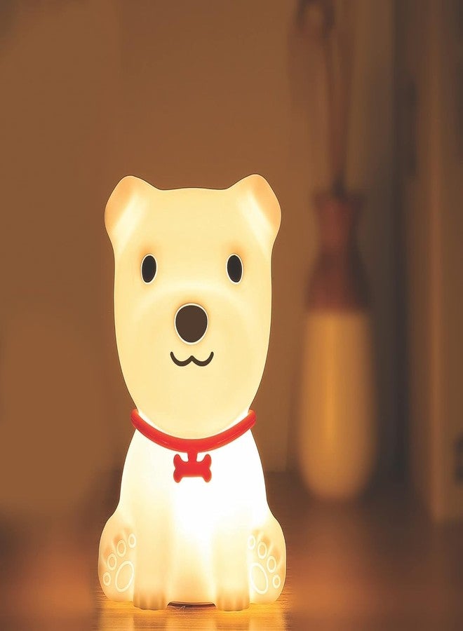 Zilloquil Silicone Kids Nursery Night Light, Cute Dog Light for Baby Room Decor, Boys, Girls, Baby, Home Decorations, Birthday Gifts Animal Lamp, USB Rechargeable, Color Changing (Puppy Lamp) - Image 1