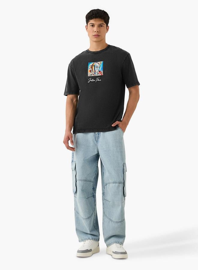 SP Characters Jackson Flavik Print Crew Neck T-shirt - Image 2