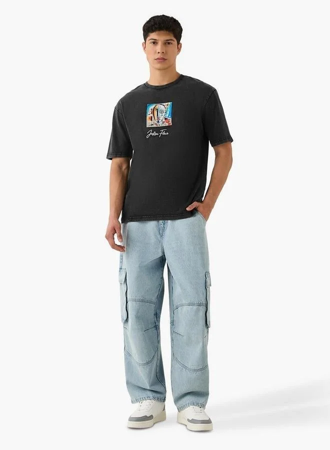 SP Characters Jackson Flavik Print Crew Neck T-shirt