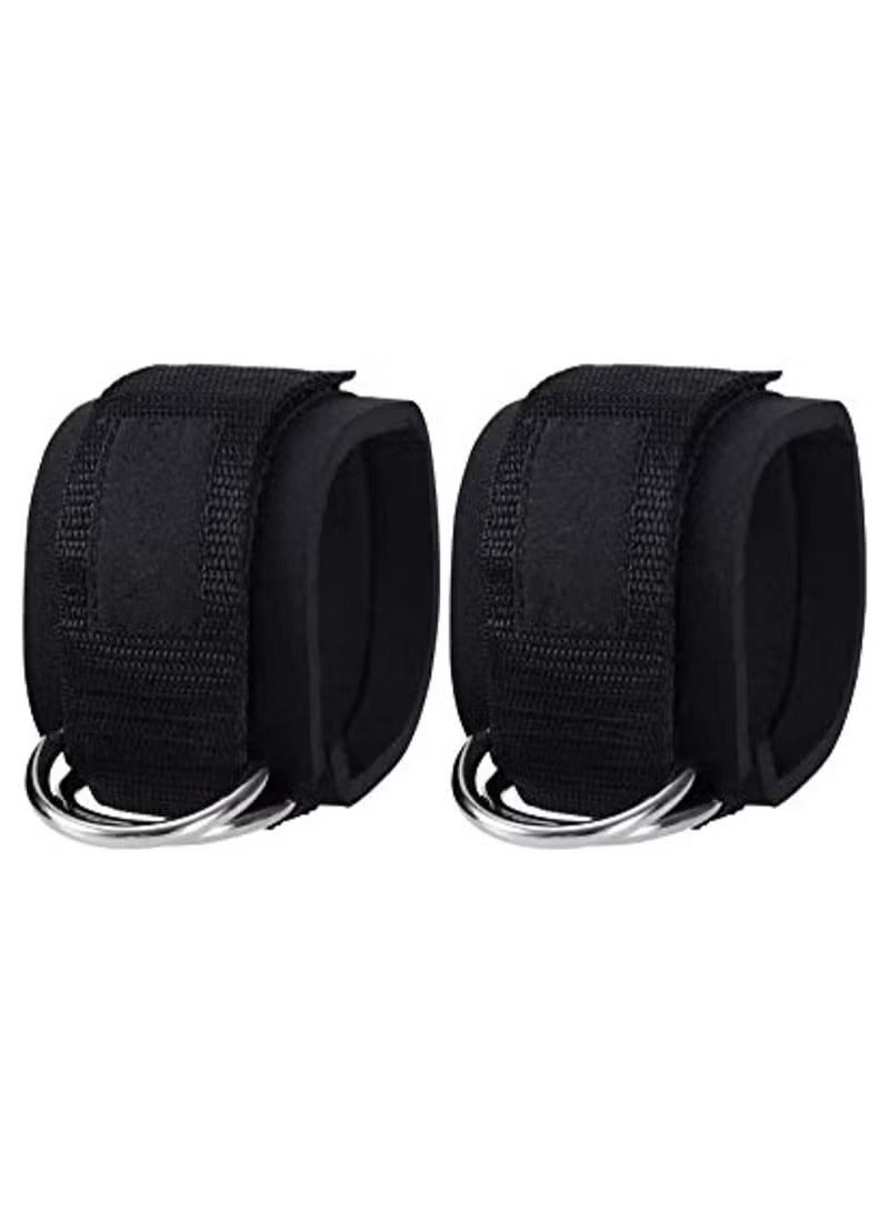 JOCHAPA Adjustable Padded Ankle Straps for Cable Machine Kickbacks Glute, Leg & Hamstring Workout Cuffs Durable D-Ring Fitness Straps for Resistance Training, Home Gym & Strength Exercises (1 Pair) - Image 1