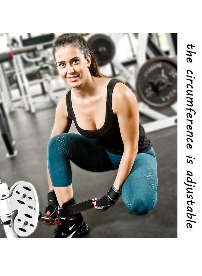 JOCHAPA Adjustable Padded Ankle Straps for Cable Machine Kickbacks Glute, Leg & Hamstring Workout Cuffs Durable D-Ring Fitness Straps for Resistance Training, Home Gym & Strength Exercises (1 Pair) - Image 5