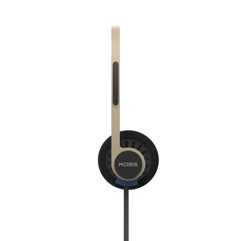 Koss KPH40 Utility On-Ear Headphones, Detachable Interchangeable Cord System, Ultra Lightweight Design (Rhythm Beige) - Image 3
