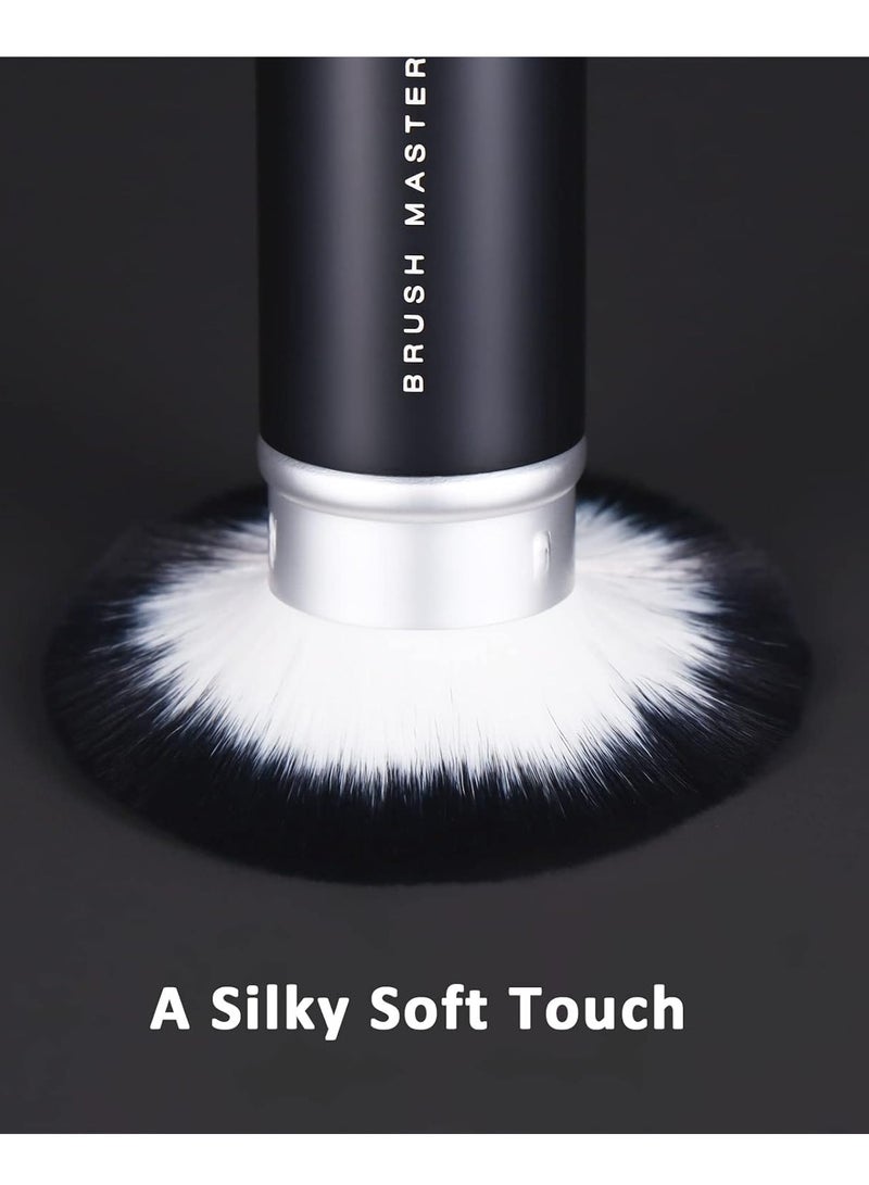Brush Master Retractable Kabuki Makeup Brush for Blush, Bronzer, Foundation, Powder, Travel Face Cosmetic Brush - Image 2