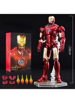 General Marvel's Avengers Iron Man Mark 3 Battle Damaged Edition - 7 Inch Deluxe Painting, 20 Joint Mobile Figure, 10th Anniversary Collector's Edition  - Image 5