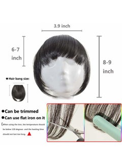 Qunlinta Clip in Bangs Hair Extensions One Piece in Fringe Bangs Hairpiece Synthetic Hair Accessories For Women  - Image 4