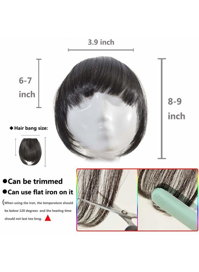 Qunlinta Clip in Bangs Hair Extensions One Piece in Fringe Bangs Hairpiece Synthetic Hair Accessories For Women  - Image 4