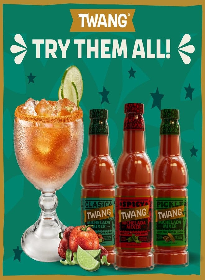 Twang Classic Michelada Mix, Craft Cocktail Mixer, Made with Tomatoes, Lime Juice, Organic Worcestershire Sauce and Spices, Ready to Use, 16 Ounce (Pack of 6) - Image 5