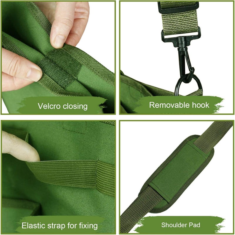 Yabcany Garden Tool Bag Shoulder Crossbody Tool Bag Canvas Storage Bag Gardening Garden Pruning Tool Bag… - Image 4