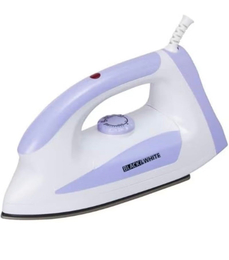 Black & White Dry Iron, 1300W, White and Black, DI-1300 - Image 2