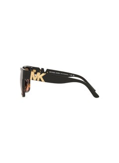Michael Kors Women's MK2170U Karlie Universal Fit Square Sunglasses, Black/Dark Tortoise/Grey Orange Gradient, 54 mm  - Image 4