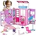 Bettina Doll House for 115inch Dolls 2Story Foldable Dollhouse with 37 pcs Furnitures Accessories Playhouse with Pet House Gifts for Girls Kids Toddlers - Image 2